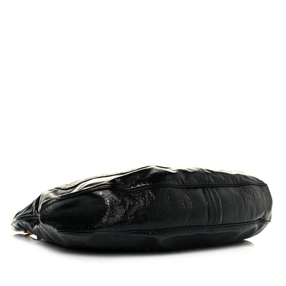 Alexander McQueen Patent Eyelet Hobo Black 5 of 11