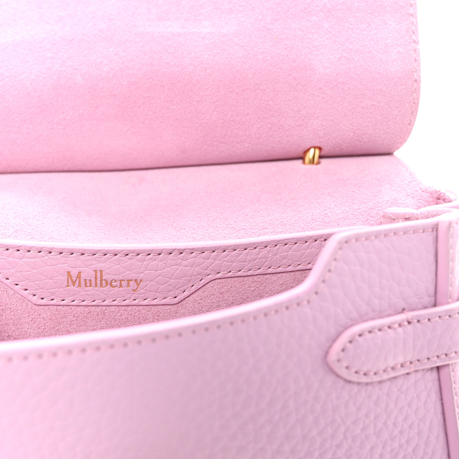 Mulberry Small Classic Grain Small Amberley Satchel Lilac 6 of 9