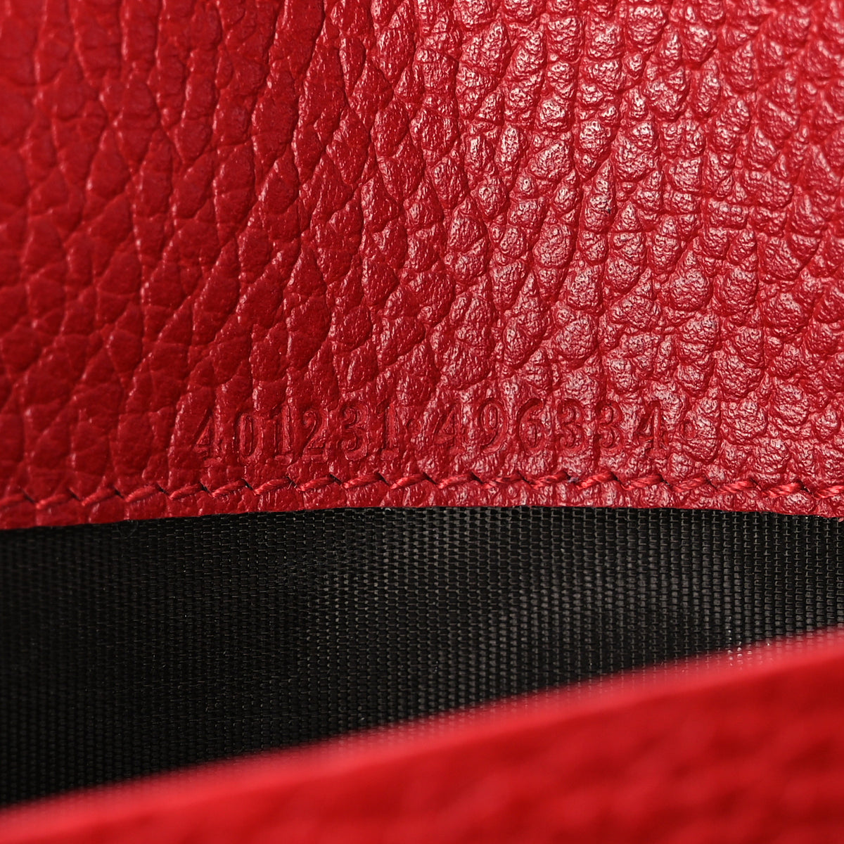 Calfskin Mini Dionysus Chain Wallet Hibiscus Red