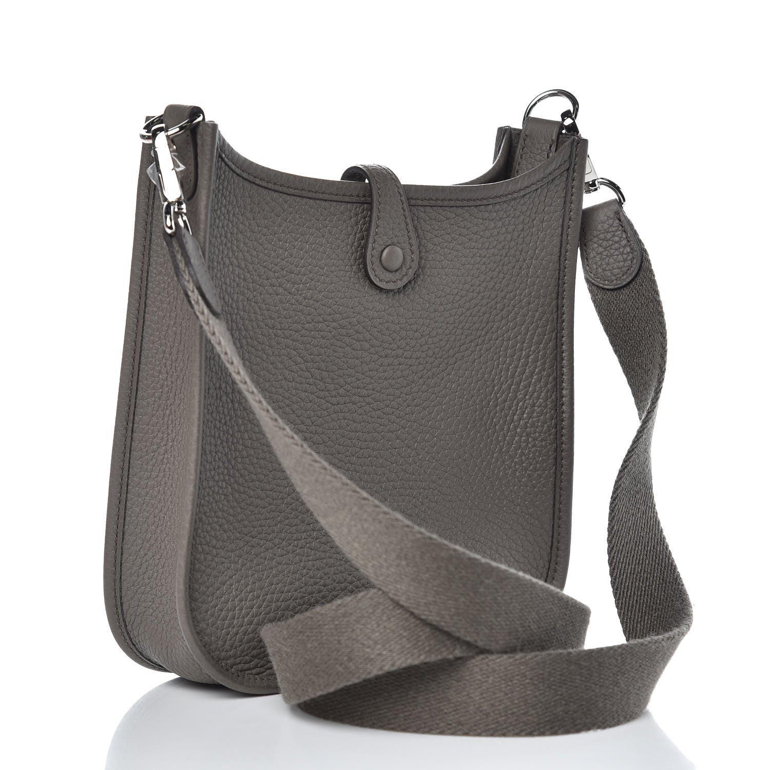Hermes Taurillon Clemence Amazone Evelyne TPM Etain 3 of 8