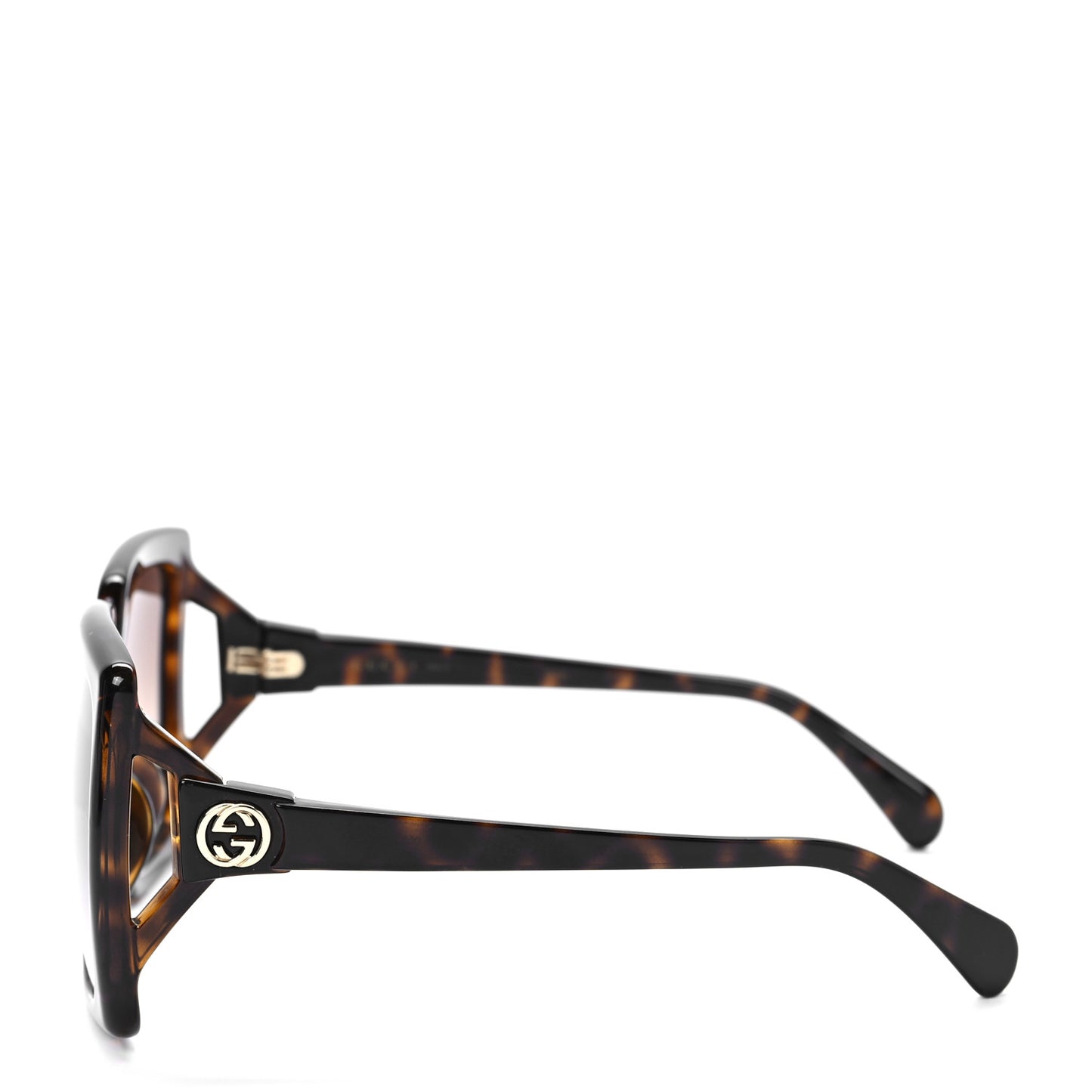 Acetate Square Frame Sunglasses GG0876SA Tortoise