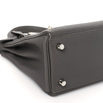Hermes Togo Kelly Retourne 25 Etain 9 of 11