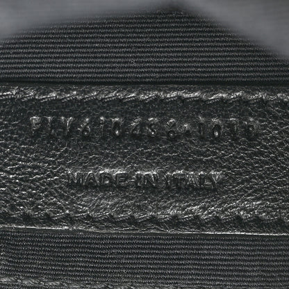Saint Laurent Grain De Poudre Matelasse Chevron Quilted Round Vinyle Camera Bag Crema Soft 7 of 11