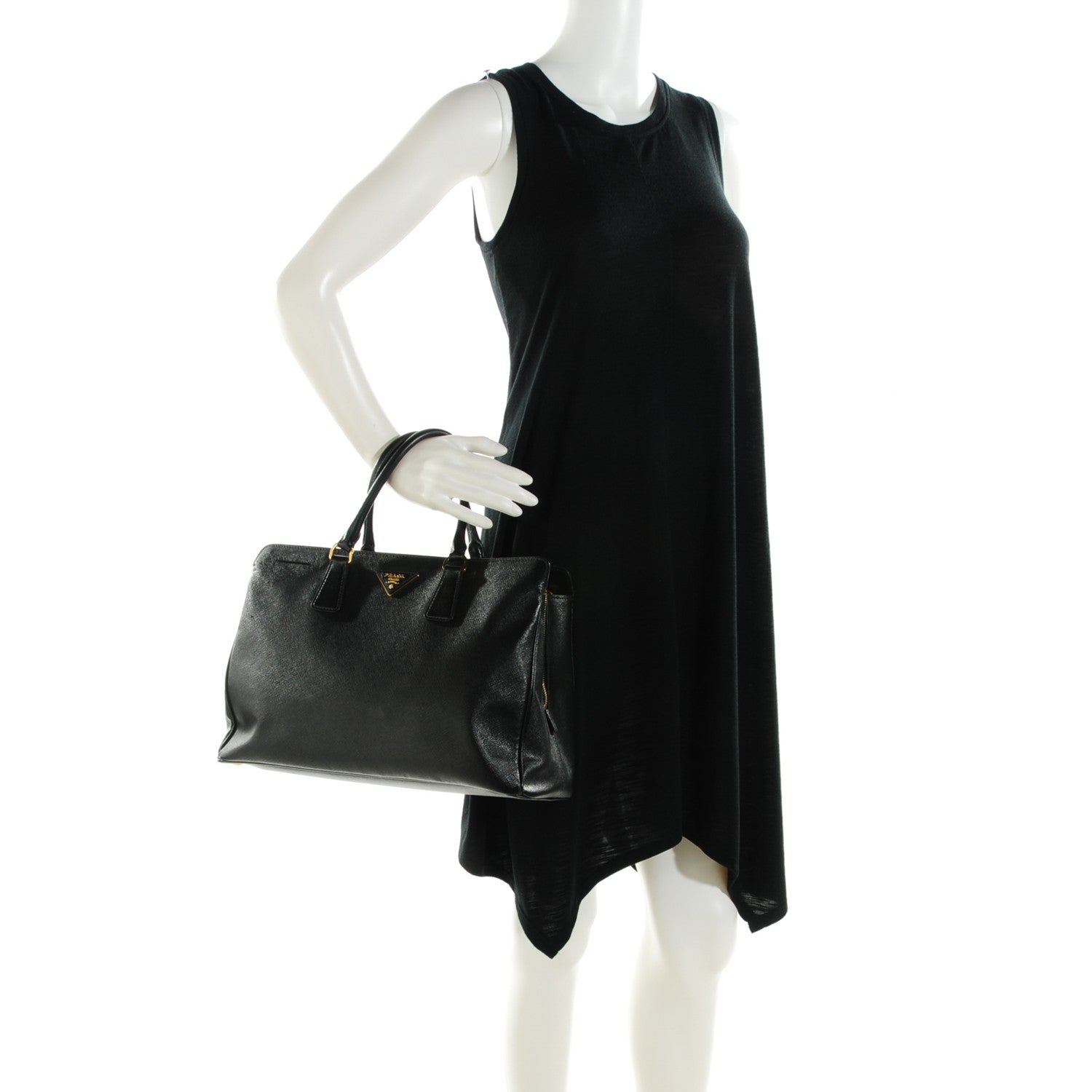 Prada Saffiano Lux Tote Nero Black 2 of 8