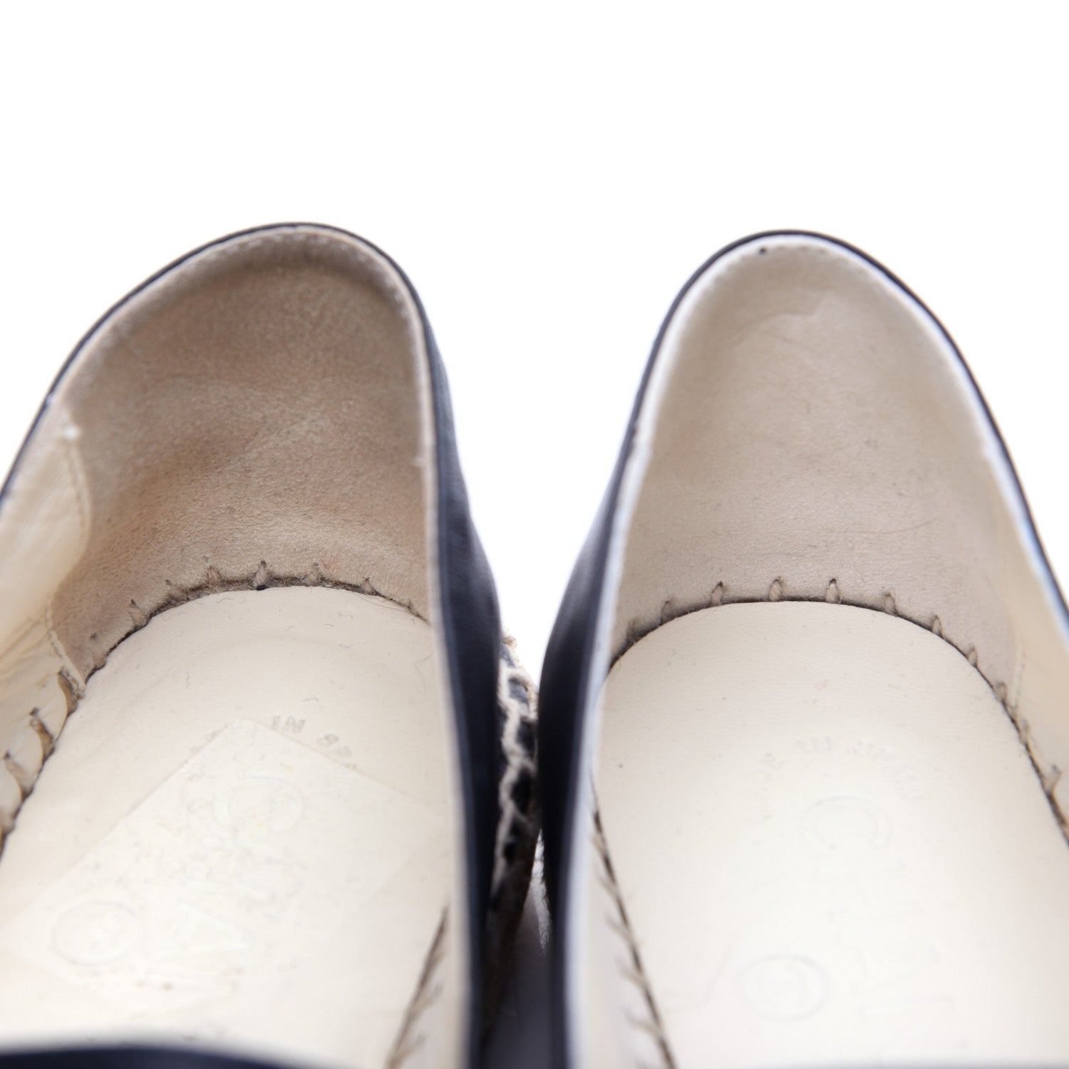 Chanel Lambskin CC Espadrilles 36 Dark Navy 13 of 14