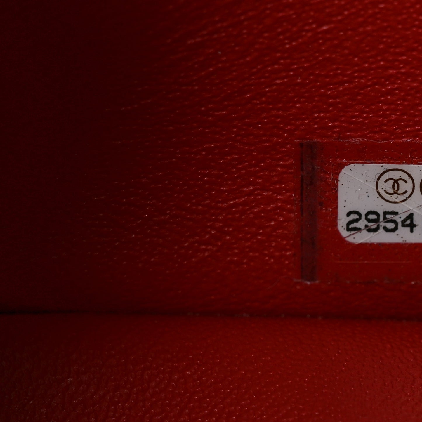 Lambskin Quilted Mini Rectangular Flap Red