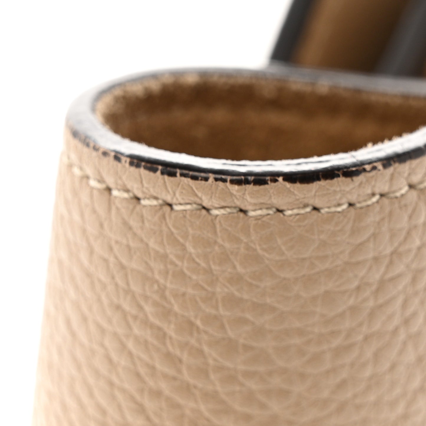 Drummed Calfskin Micro Luggage Dune