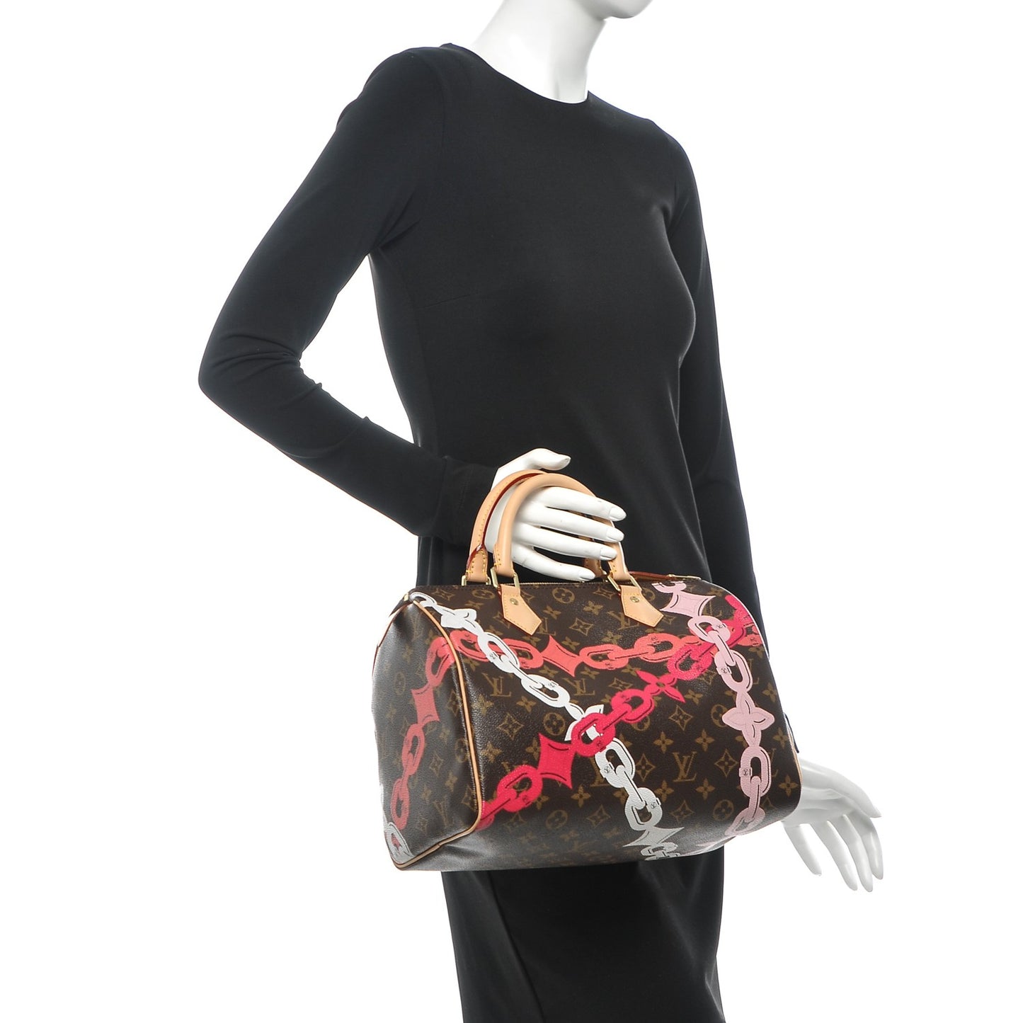 Monogram Bay Speedy 30 Rose Ballerine Poppy