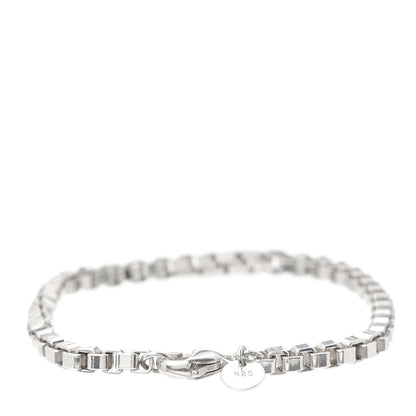 Tiffany Sterling Silver 4mm Venetian Link Bracelet 3 of 7