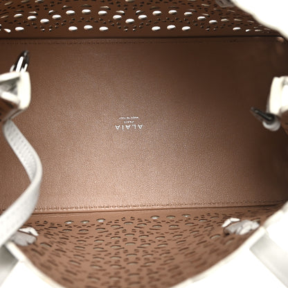 Alaia Calfskin Vienne Wave Mina 25 Bag  White 6 of 10