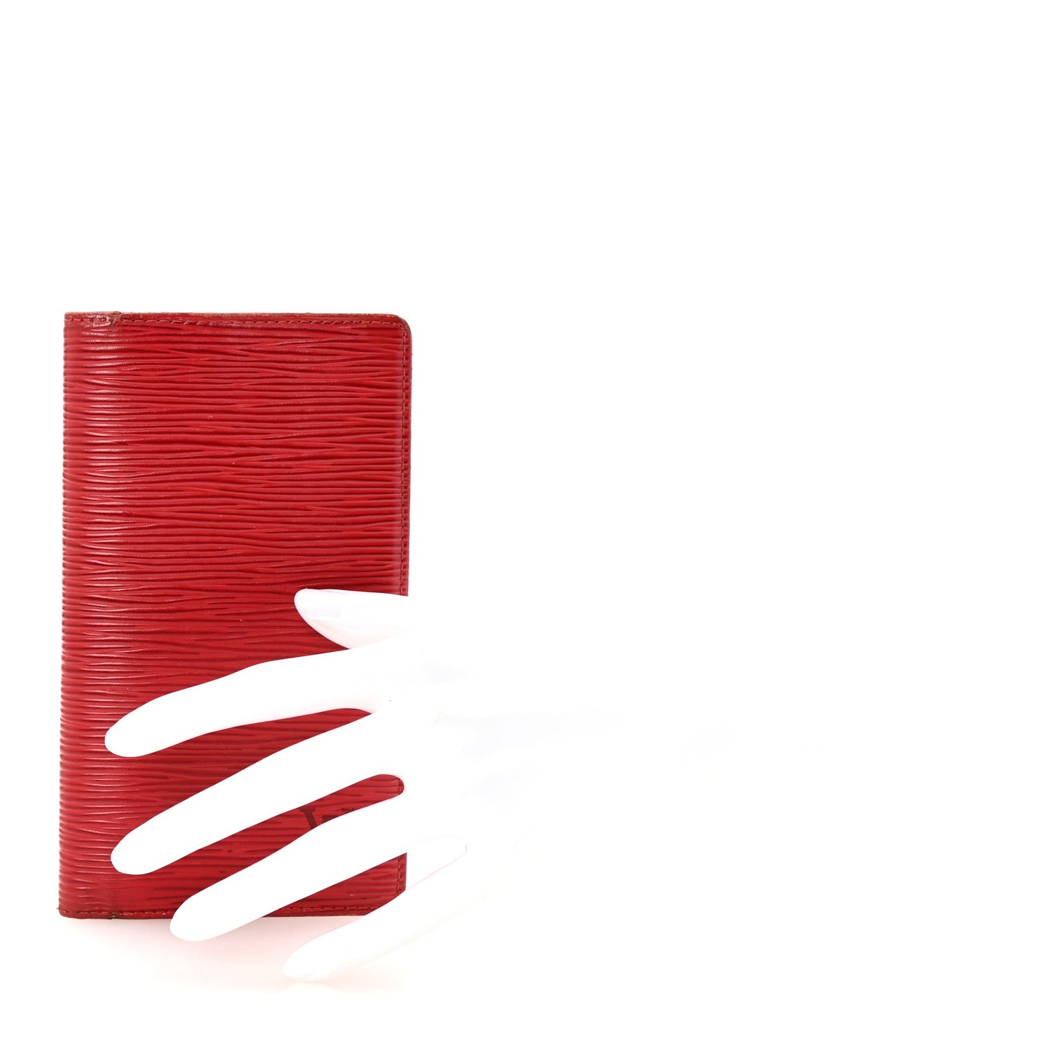 Louis Vuitton Epi Checkbook Cover Castilian Red 2 of 6