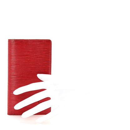Louis Vuitton Epi Checkbook Cover Castilian Red 2 of 6