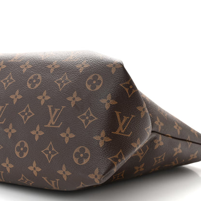 Louis Vuitton Monogram Flower Zipped Tote MM Black 9 of 16