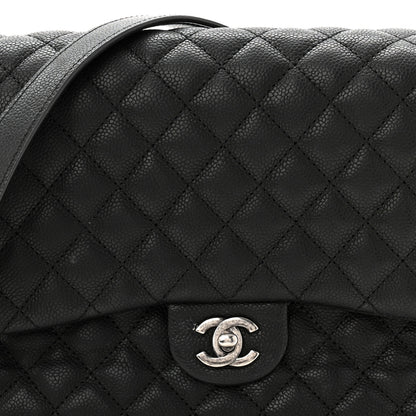 Chanel Caviar Quilted Medium Rock In Rome Single Flap Black 8 of 13