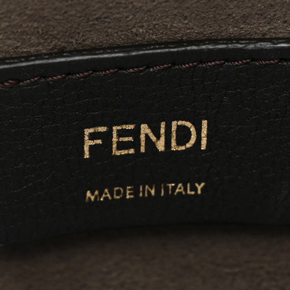 Fendi Vitello Liberty F is Fendi Bi-Color FF 1974 Embossed Mini Mon Tresor Bucket Bag Maya Black 6 of 8