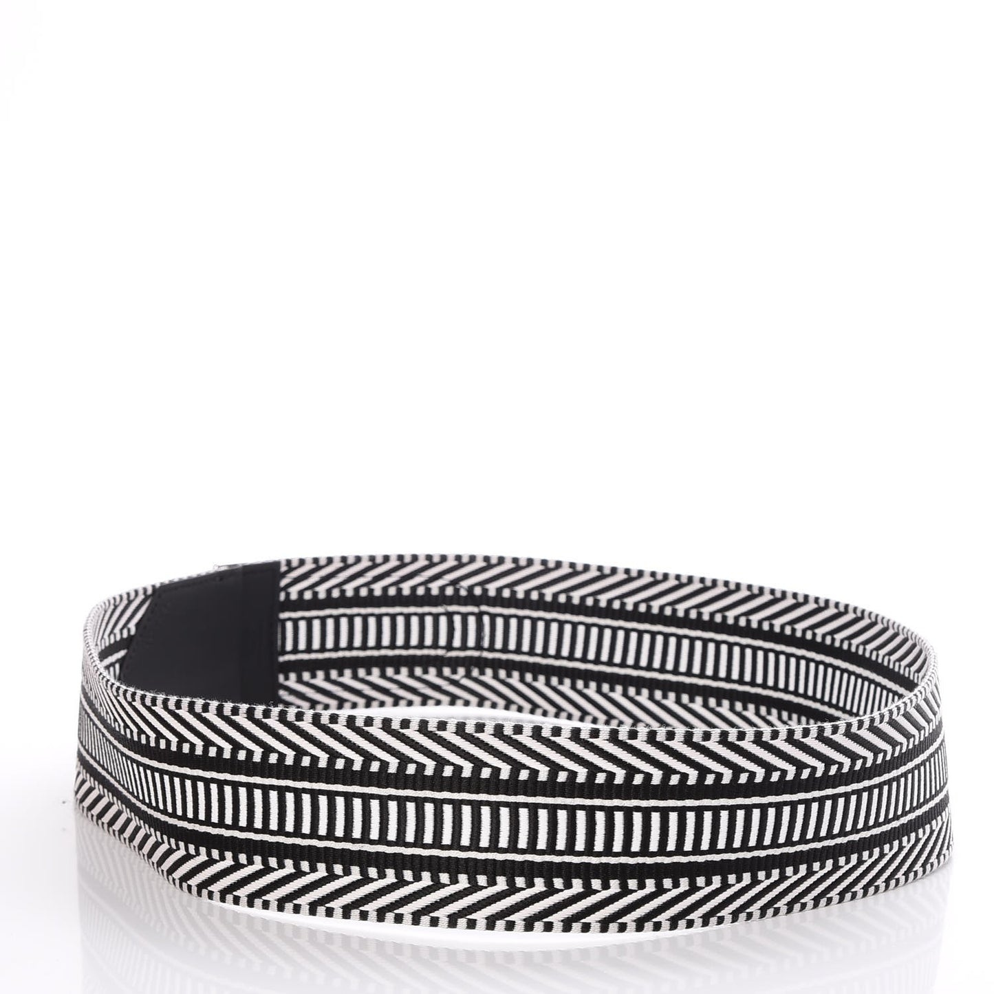 Toile Sombrero 50mm Cavale Belt 80 Noir Ecru