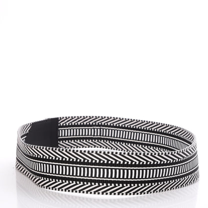 Hermes Toile Sombrero 50mm Cavale Belt 80 Noir Ecru 3 of 5