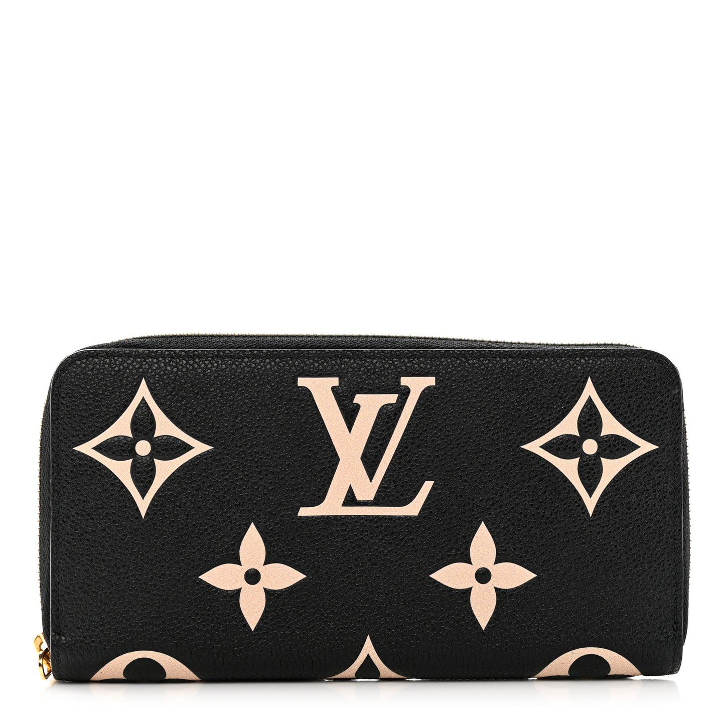 Empreinte Monogram Giant Zippy Wallet Black Beige