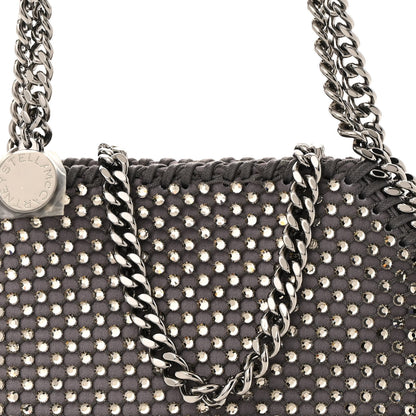 Stella McCartney Mesh Crystal Mini Falabella Crossbody Bag Fog 8 of 10