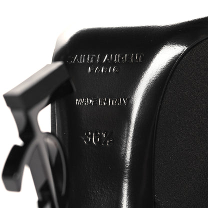 Saint Laurent Crepe Satin Opyum Crystal Slingback Pump 36.5 Black 8 of 10
