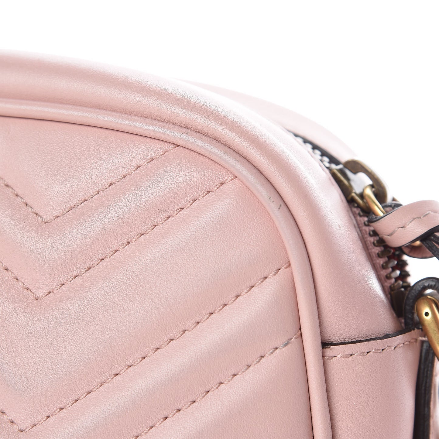 Calfskin Matelasse Small GG Marmont Chain Shoulder Bag Perfect Pink