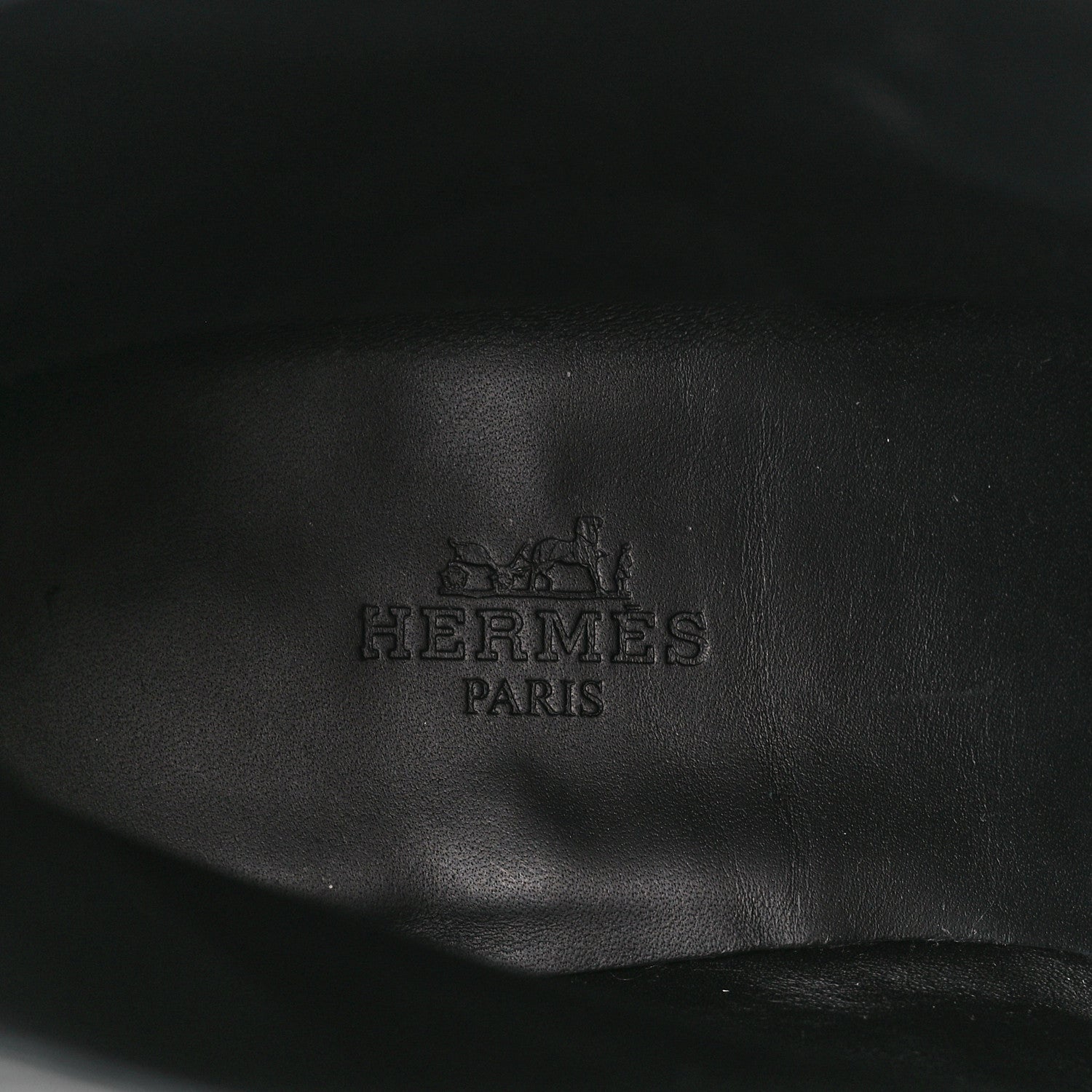 Hermes Glossed Calfskin Funk Ankle Boots 38.5 Black 9 of 9