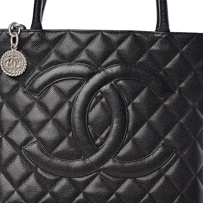 Chanel Caviar Quilted Medallion Tote Black 10 of 15