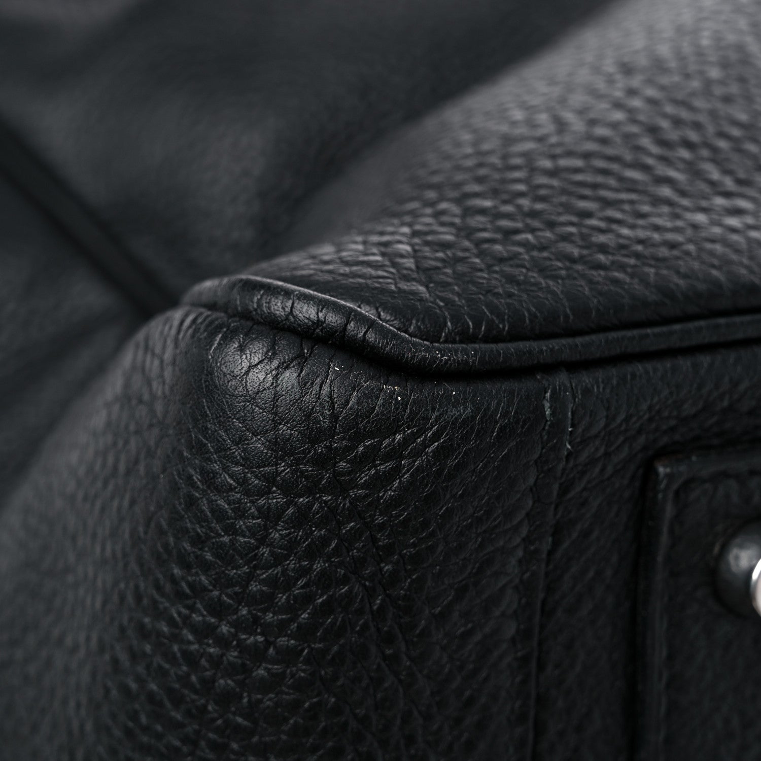 Hermes Taurillon Clemence Lindy 45 Black 10 of 11