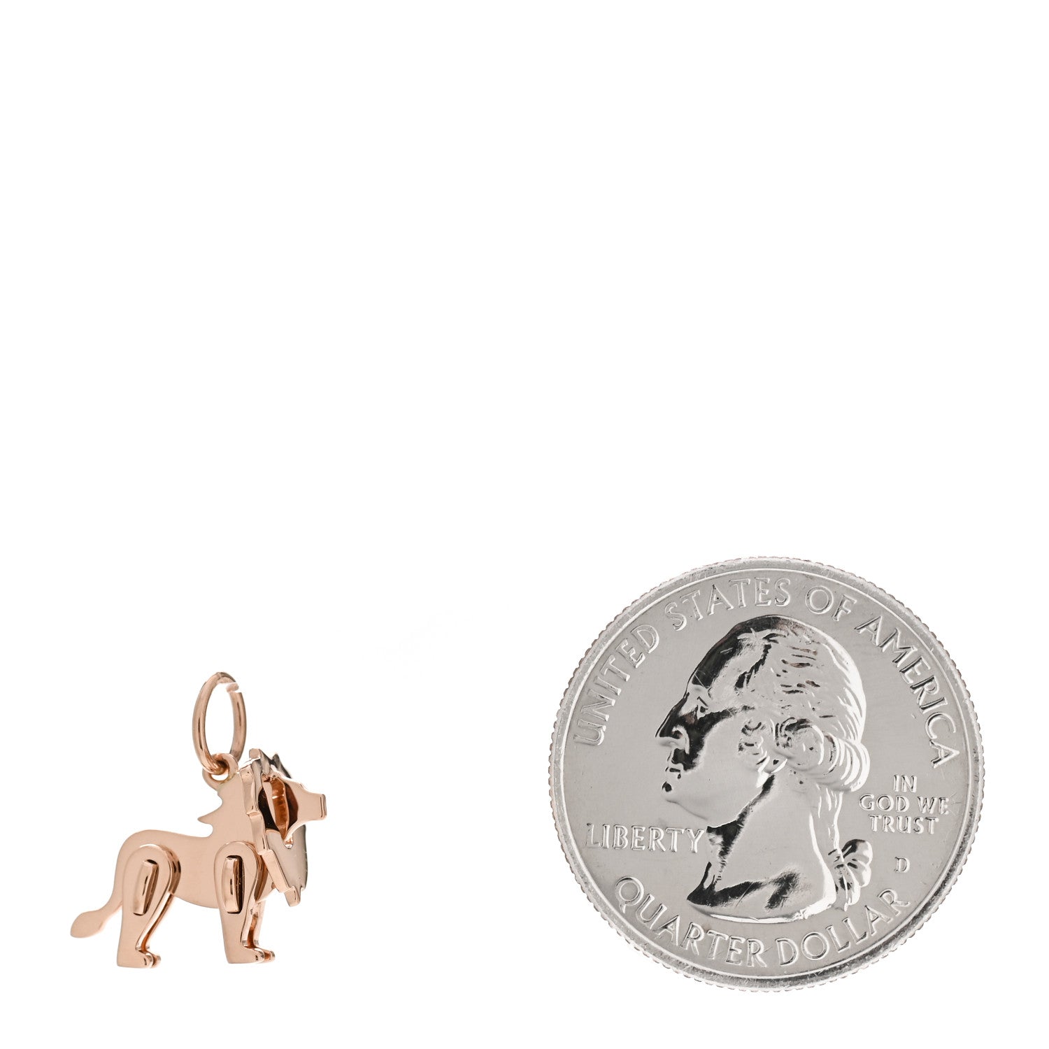 Tiffany 18K Rose Gold Save The Wild Lion Charm 2 of 4