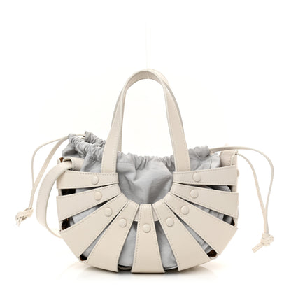 Bottega Veneta French Calfskin Small Shell White Frost 1 of 11