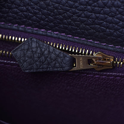 Hermes Taurillon Clemence Kelly Retourne 35 Raisin 17 of 46