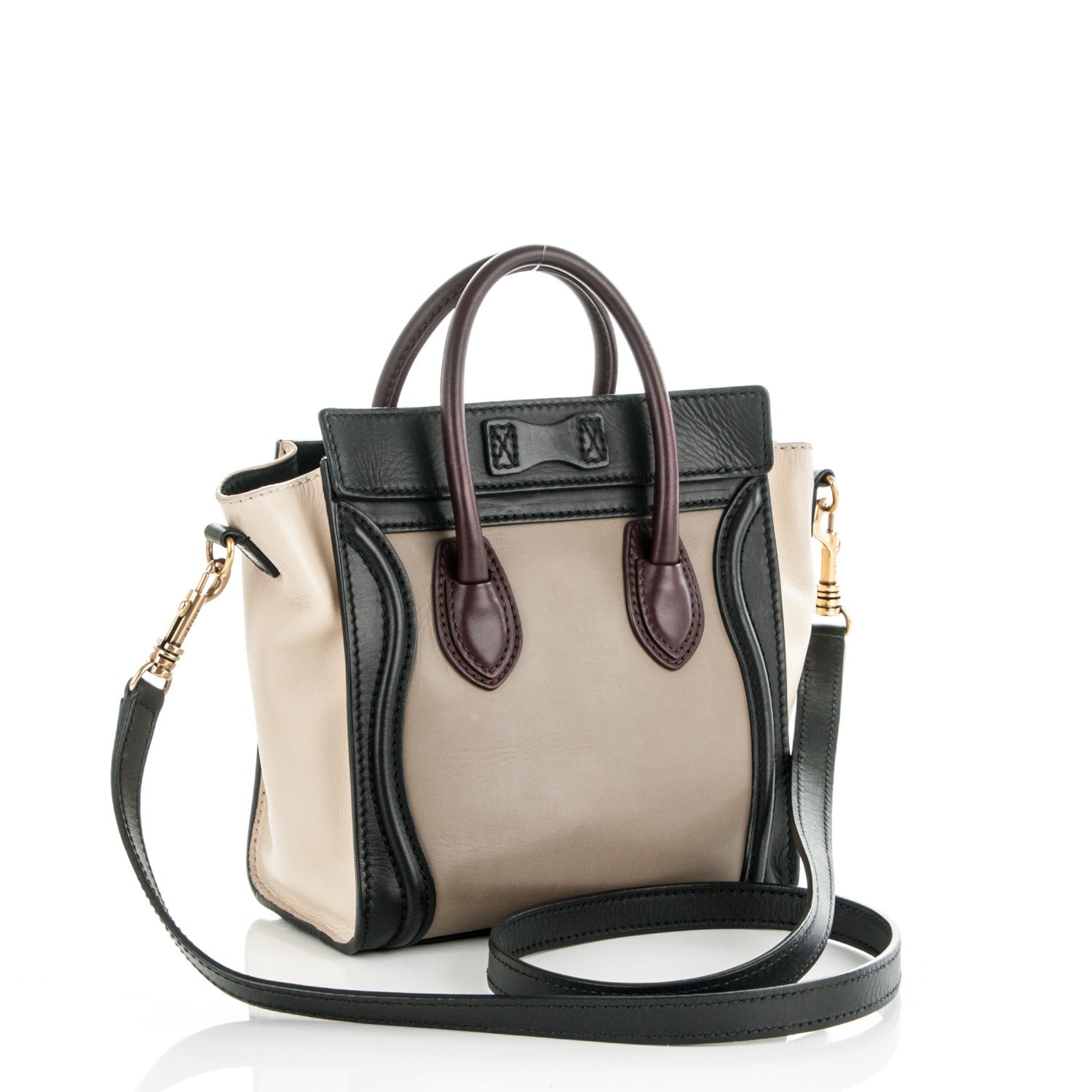 Celine Smooth Calfskin Nano Tri-Color Luggage Grey 3 of 6