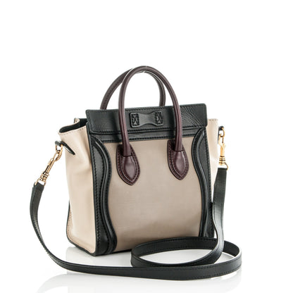 Celine Smooth Calfskin Nano Tri-Color Luggage Grey 3 of 6