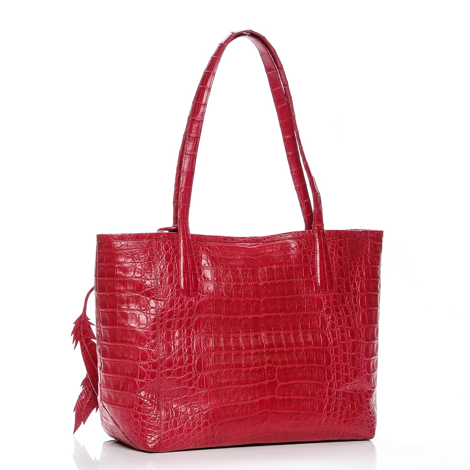 Nancy Gonzalez Crocodile Erica Crocodile Shopper Tote Pink 3 of 8