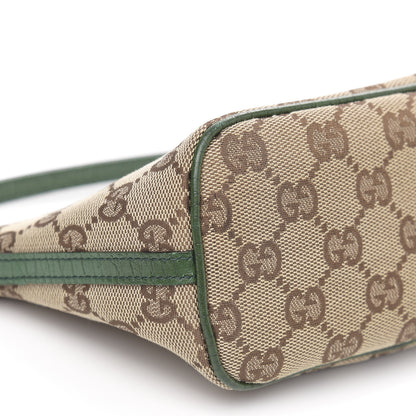 Gucci Monogram Web Boat Pochette Green 9 of 11