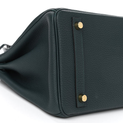 Hermes Togo Matte Alligator Birkin Touch 30 Vert Cypress 9 of 10