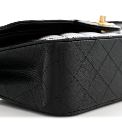 Chanel Caviar Quilted Medium Double Flap Black 9 of 10
