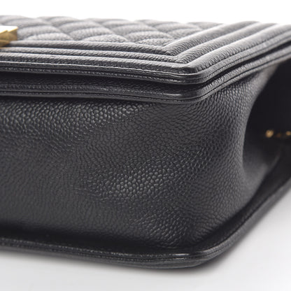 Chanel Caviar Quilted Medium Boy Flap Black 9 of 10