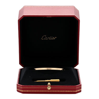 Cartier 18K Yellow Gold Small LOVE Bracelet 17 5 of 5