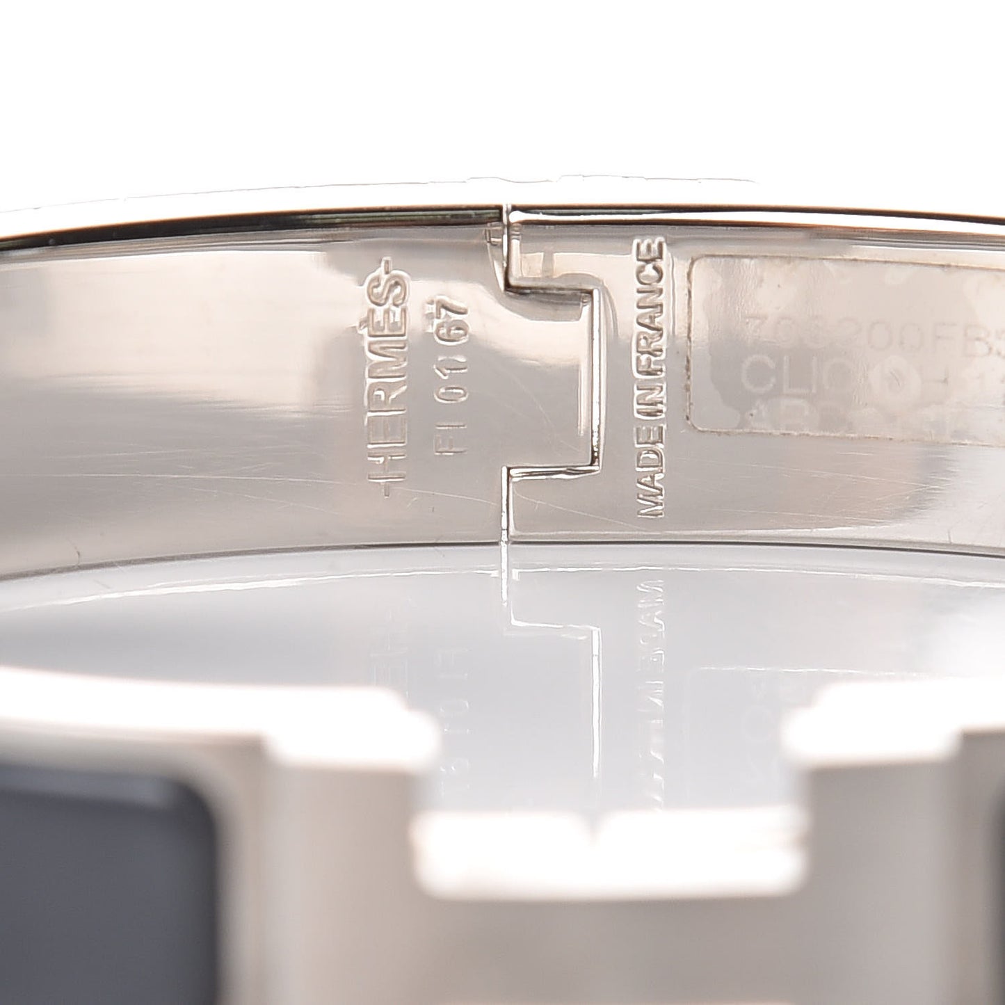 Matte Enamel Narrow Clic Clac HH Bracelet Ardoise