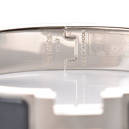 Hermes Matte Enamel Narrow Clic Clac HH Bracelet Ardoise 5 of 6