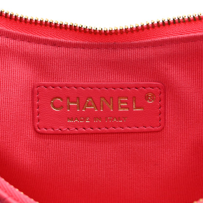 Chanel Lambskin Quilted Small Hobo Bag Pink 6 of 10