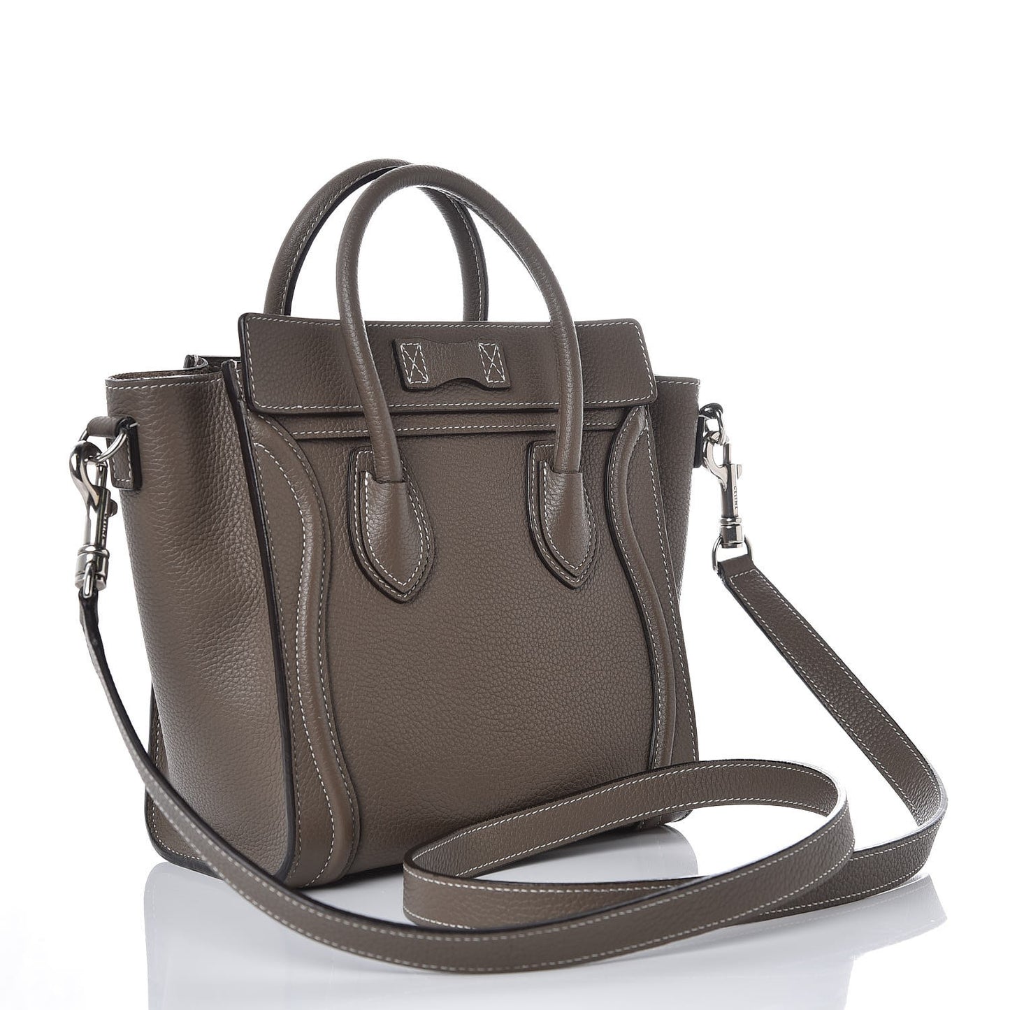 Drummed Calfskin Nano Luggage Souris