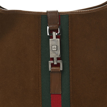 Gucci Suede Web Small Jackie O Hobo Light Brown Light Brown 8 of 10
