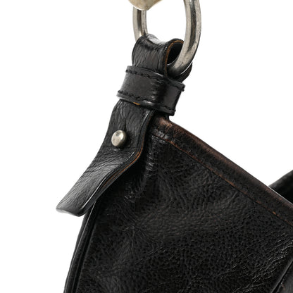 Saint Laurent Buffalo Horn Medium Mombasa Hobo Black 11 of 13