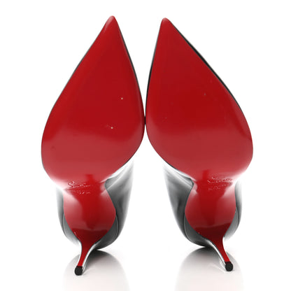 Christian Louboutin Patent Hot Chick 100 Pumps 37.5 Black 5 of 8