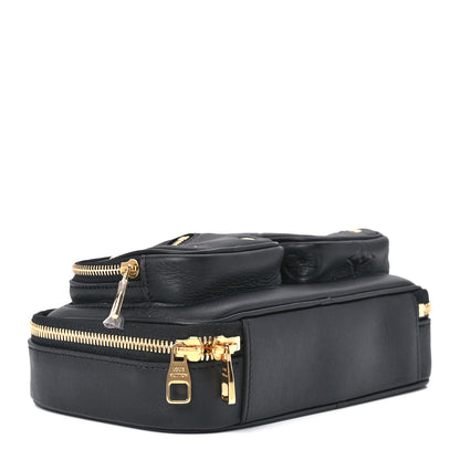 Louis Vuitton Calfskin Monogram Embossed Utility Crossbody Black 4 of 11