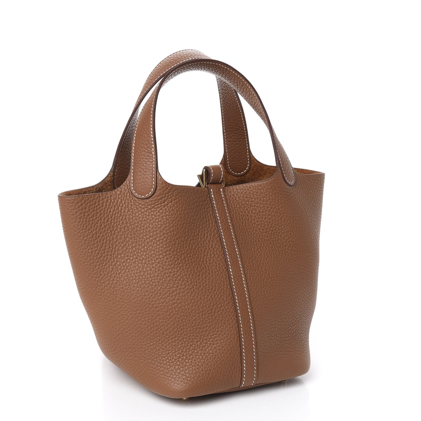 Taurillon Clemence Picotin Lock 18 PM Gold