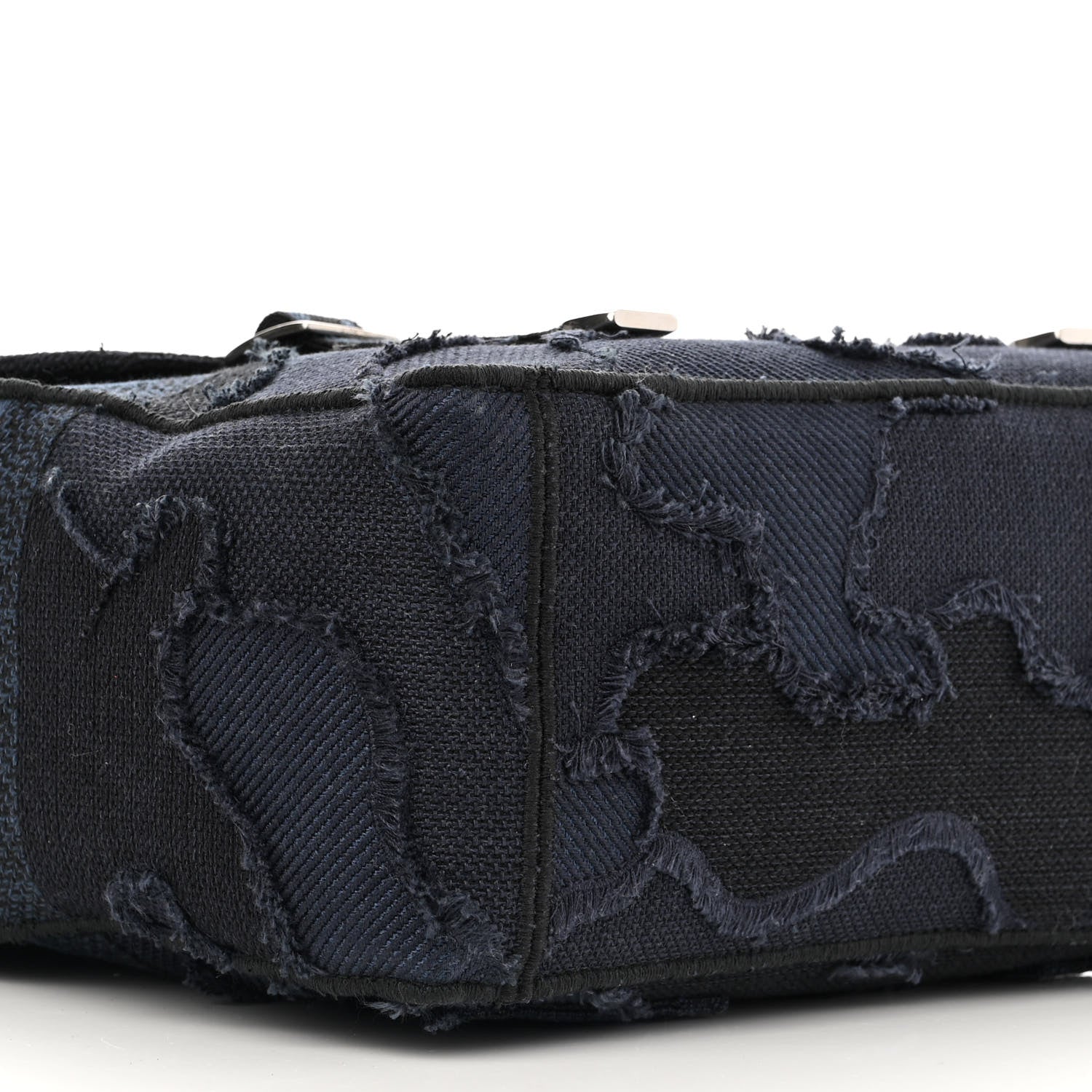 Christian Dior Canvas Embroidered Camouflage Diorcamp Messenger Navy 9 of 12