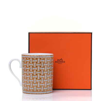 Hermes Porcelain Mosaique au 24 Mug Gold 5 of 5